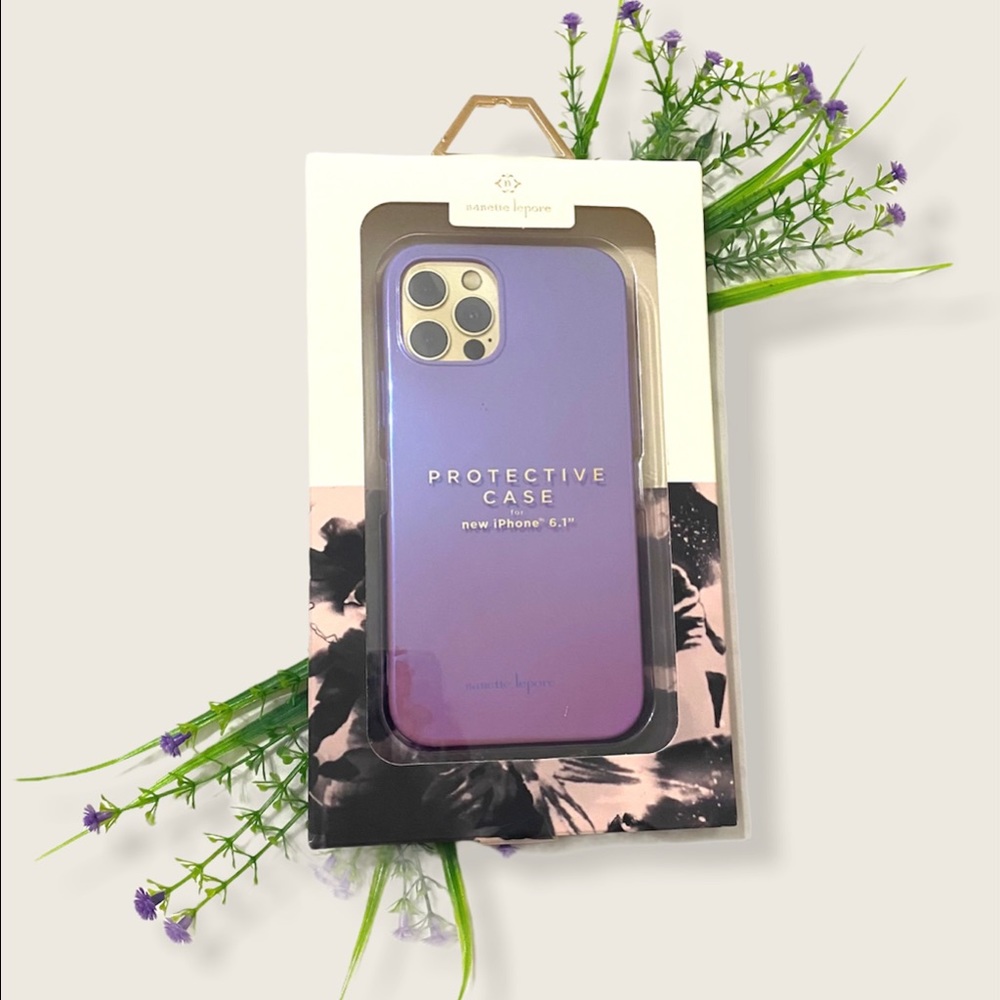 Nanette Lepore Purple 6.1” iPhone Protective Case